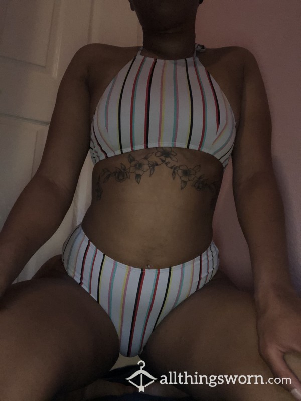 Cute Striped Swimsuit