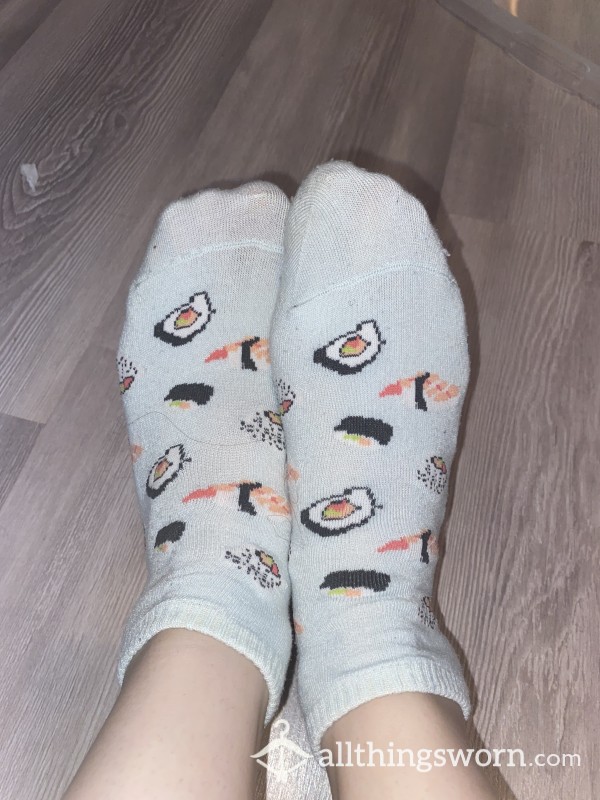 Cute Sushi Print Ankle Socks