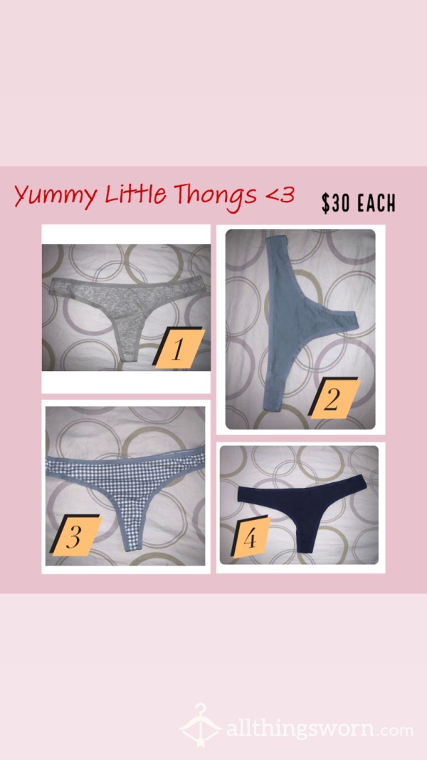 Cute Thongs For You To Choose From 🍑