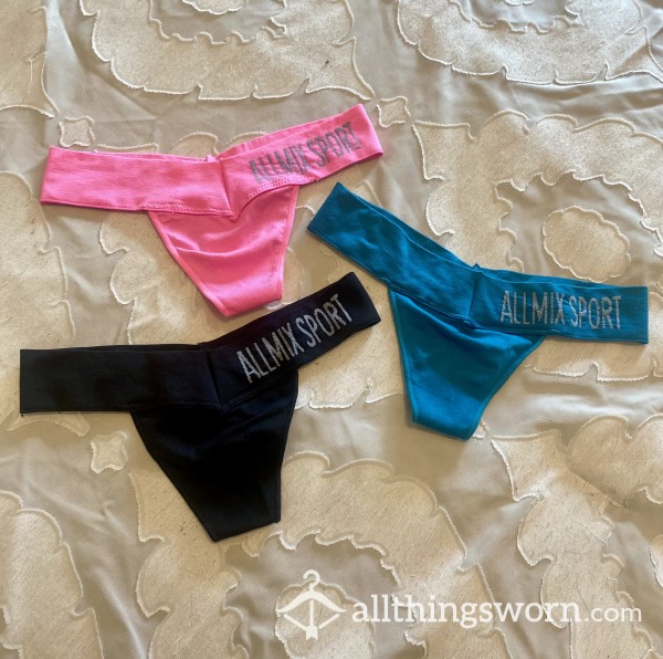 Sexy Used Thongs (Blue, Pink, Or Black)