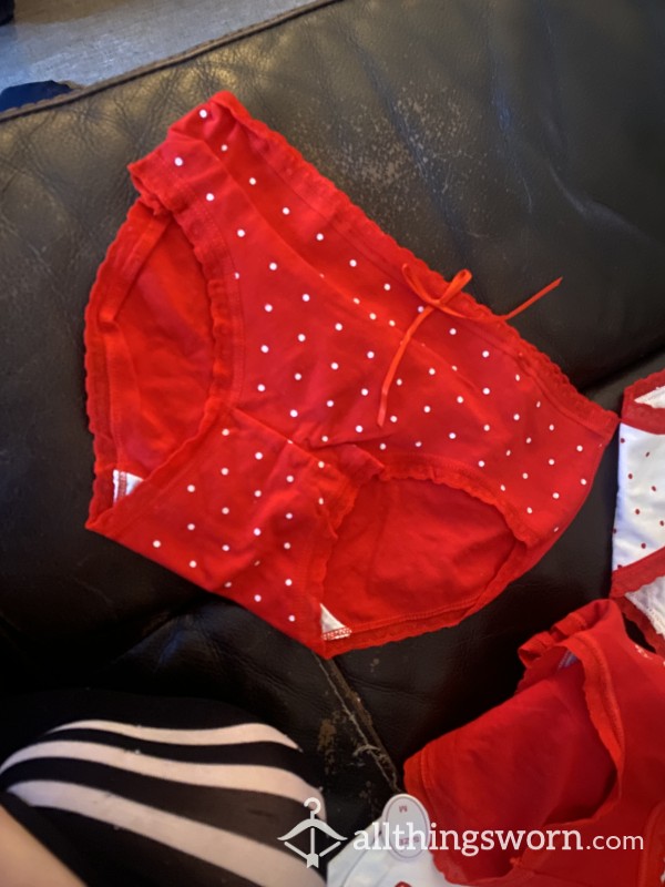 Cute Valentines Panties!! Red And Ready!!