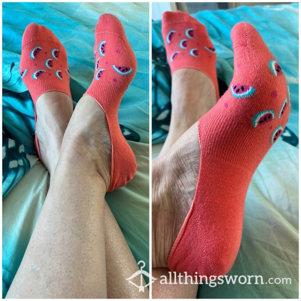 Cute Watermelon No-show Socks 🍉