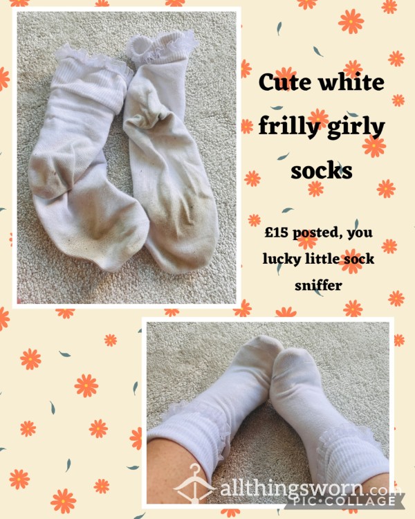 Cute White Frill Socks