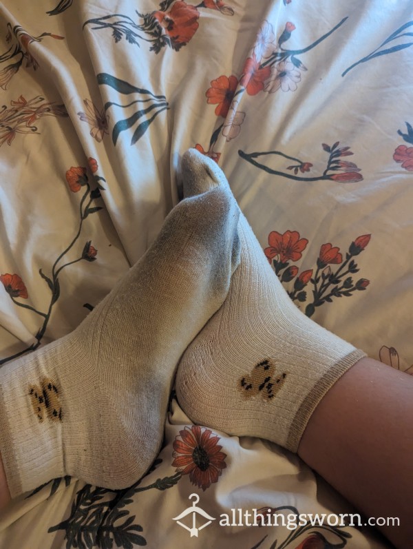 Cute White Teddy Bear Socks