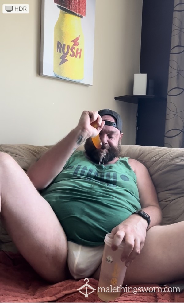 Daddy Drinking Piss, Pissing On Shirt, And Puking