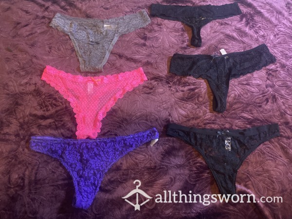 Daily Wear Lace Thongs With Cotton Gusset