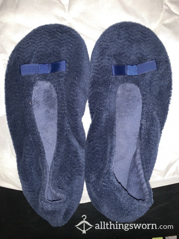 Dark Blue Slippers