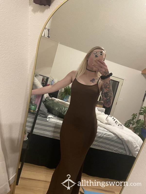 Dark Brown Maxi Dress