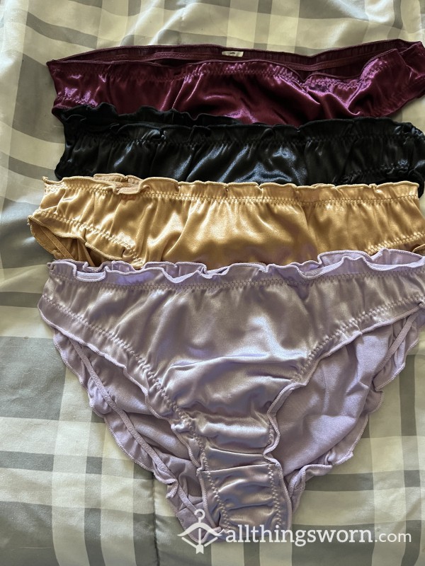 Dark Color Satin Panties