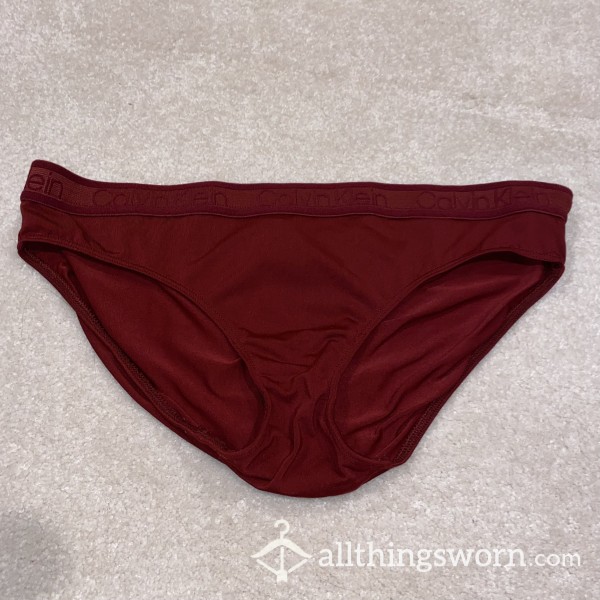 Dark Red Calvin Klein Panties