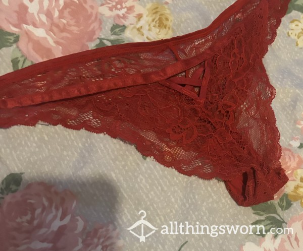 Dark Red Sexy French Knickers