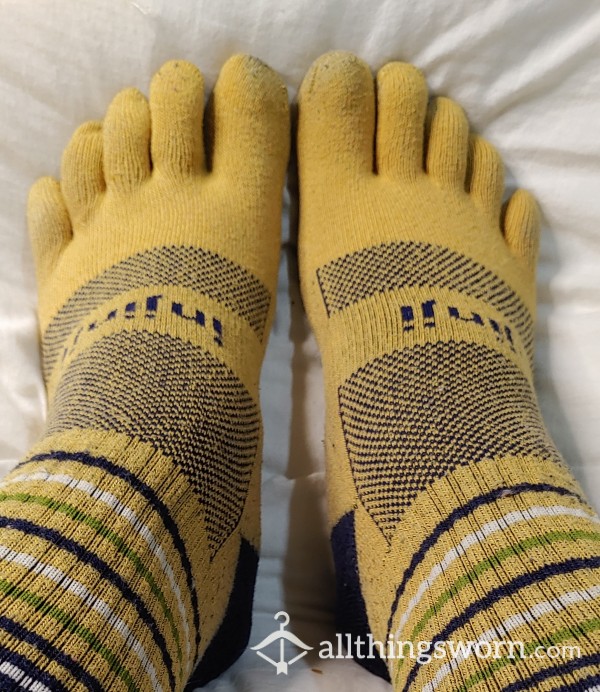 Yellow Injinji Toe Socks
