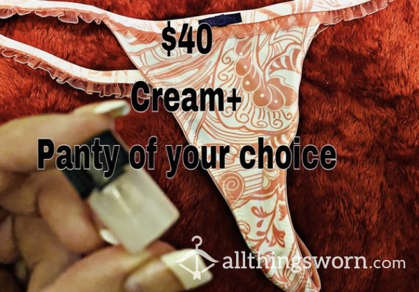 *DEAL* Panty + Cream $40