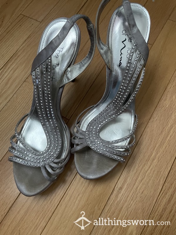 Decade Old Well Worn Silver Heels