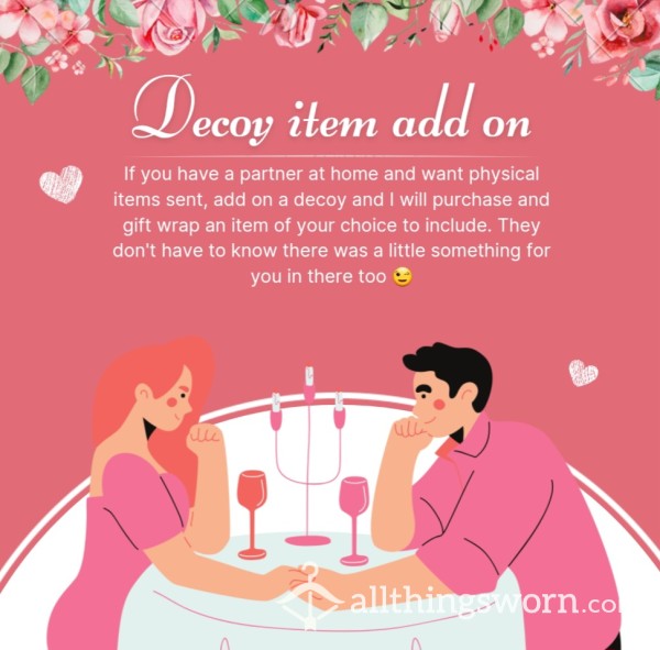 Decoy Add On - Let Me Gift Wrap An Item For Your Partner To Include In Your Parcel