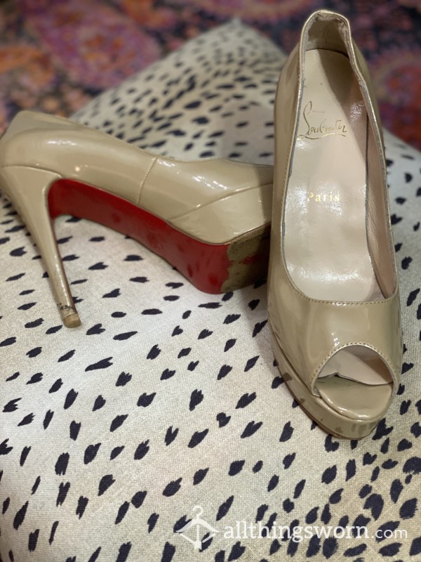 Designer Christian Louboutin Filthy Worn Out Heels