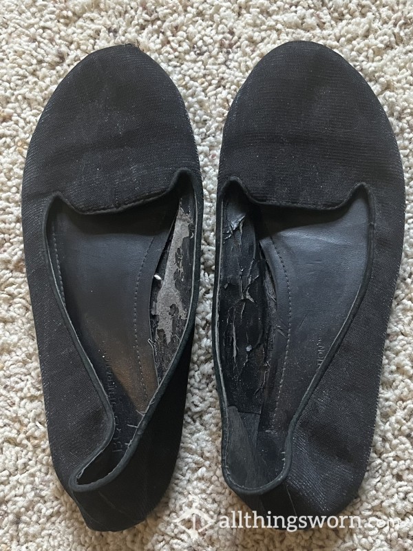 Most Saved Listing! 💕  Destroyed BCBG Flats - Only Worn Barefoot