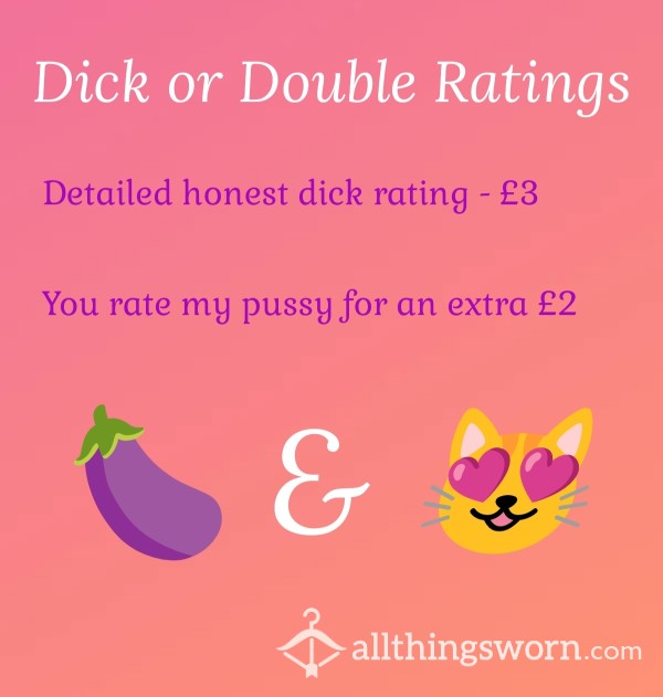 Dick Or Double Ratings 🍆