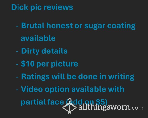 Dick Pic Ratings