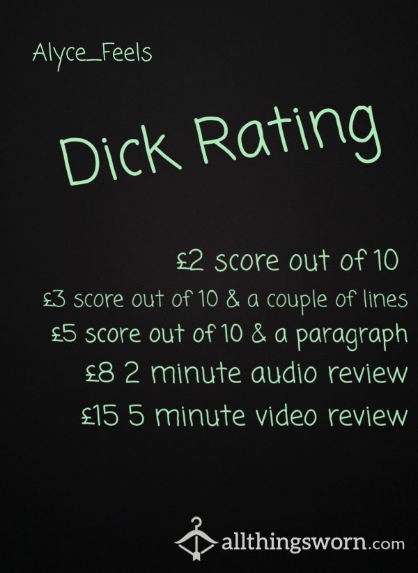 Dick Rating 🍆