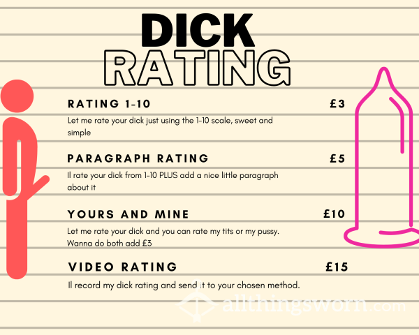 Dick Ratings 🍆