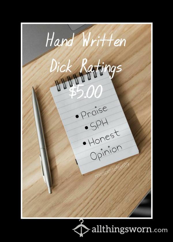 🍆 Written Dick Ratings 🍆
