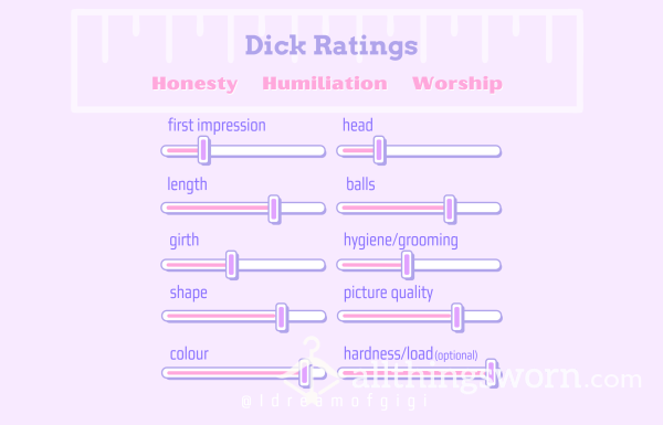 Dick Ratings By Gigi