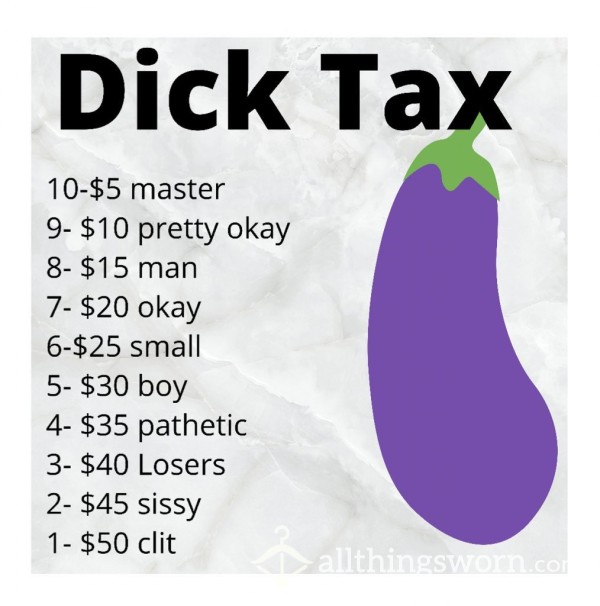 Dick Size Tax