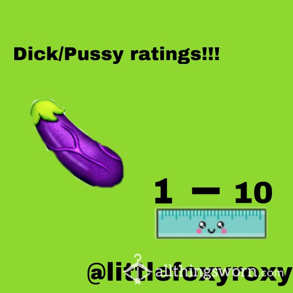 Dick/pussy Rating Voice Video
