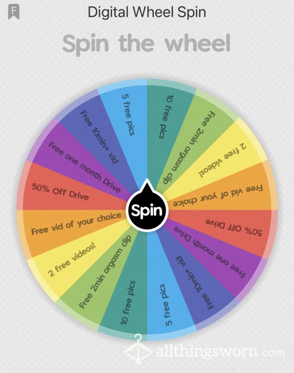 Digital Content £5 Wheel Spin