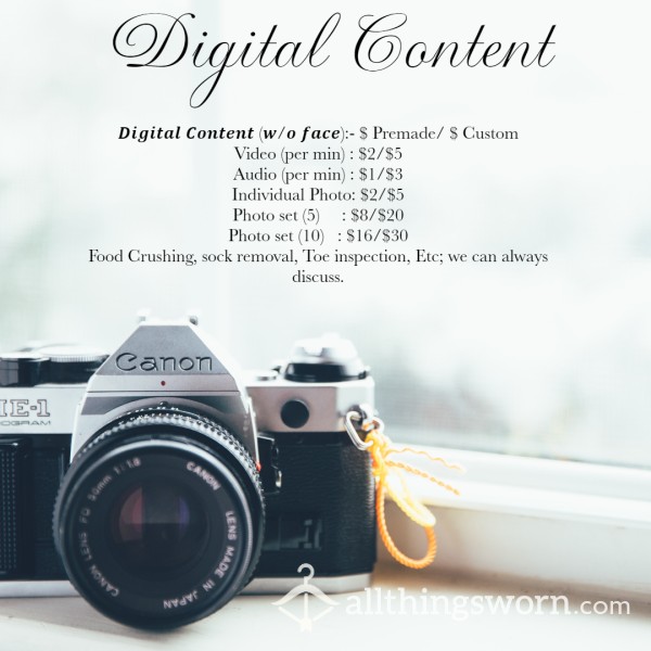 Digital Content Photo/Video
