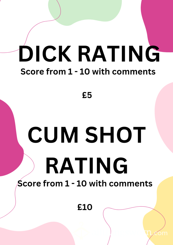 Di*k Rating & Cumshot Rating