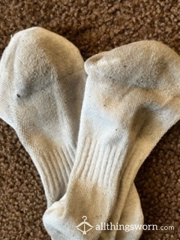 Dingy Dirty White Socks