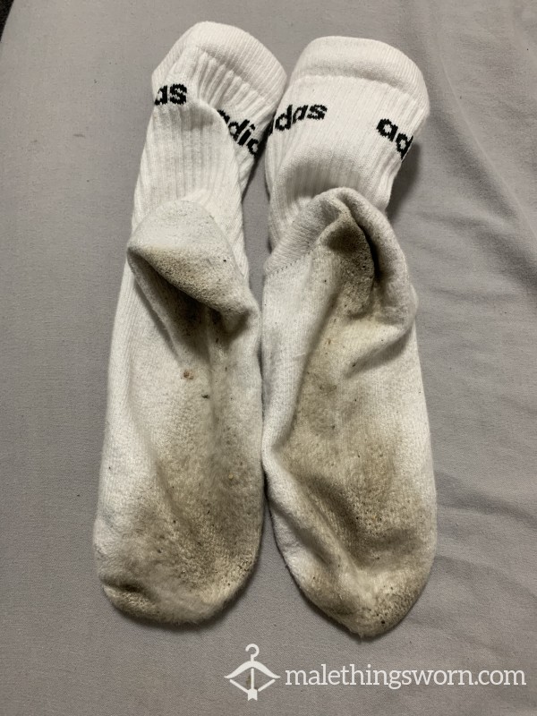 Dirty Adidas Socks, 5 Days Wear, Cheesy And Ripe