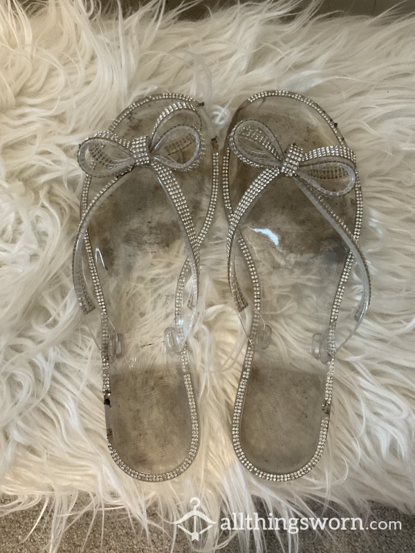 Dirty Clear Jelly Sandals