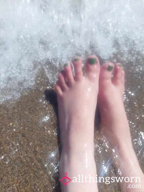 Dirty Foot Fun At The Beach- Videos Available!!