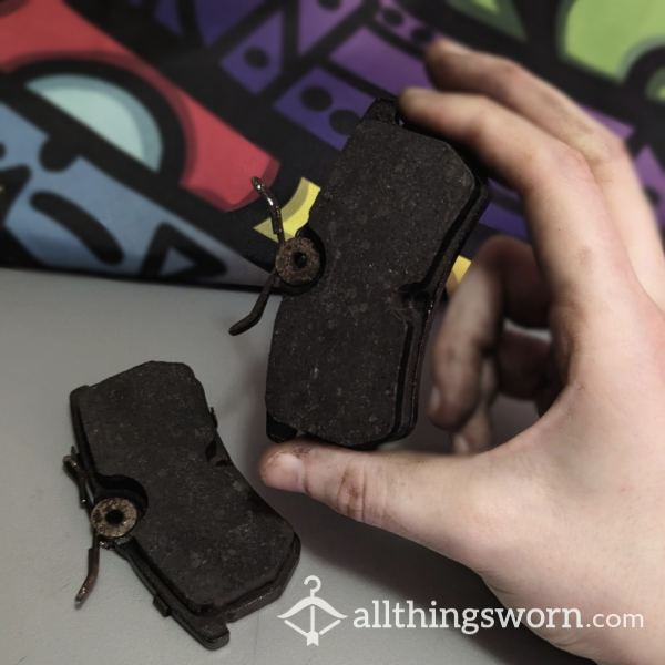 Dirty Girl Brake Pads Lubed In Pussy