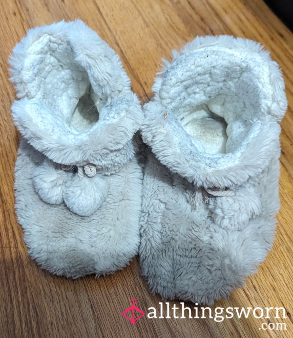 Dirty Old Fuzzy Boot Slippers