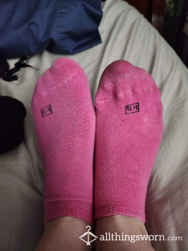 K Bell Old Pink Ankle Socks
