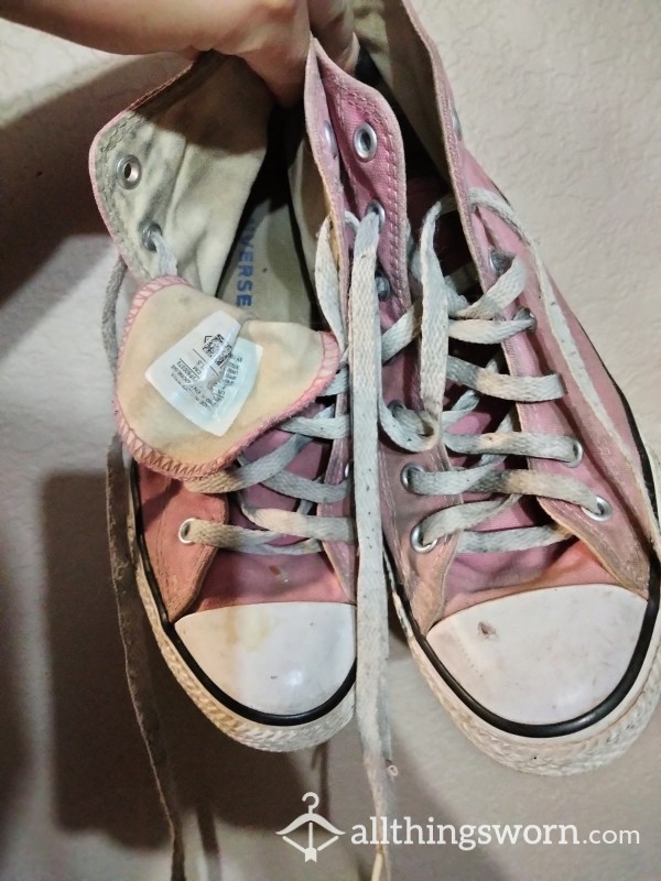 Dirty Old Pink Converse