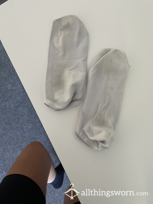 Dirty Old White Trainer Socks