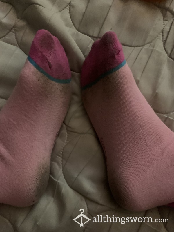 Dirty Pink Knee High Socks