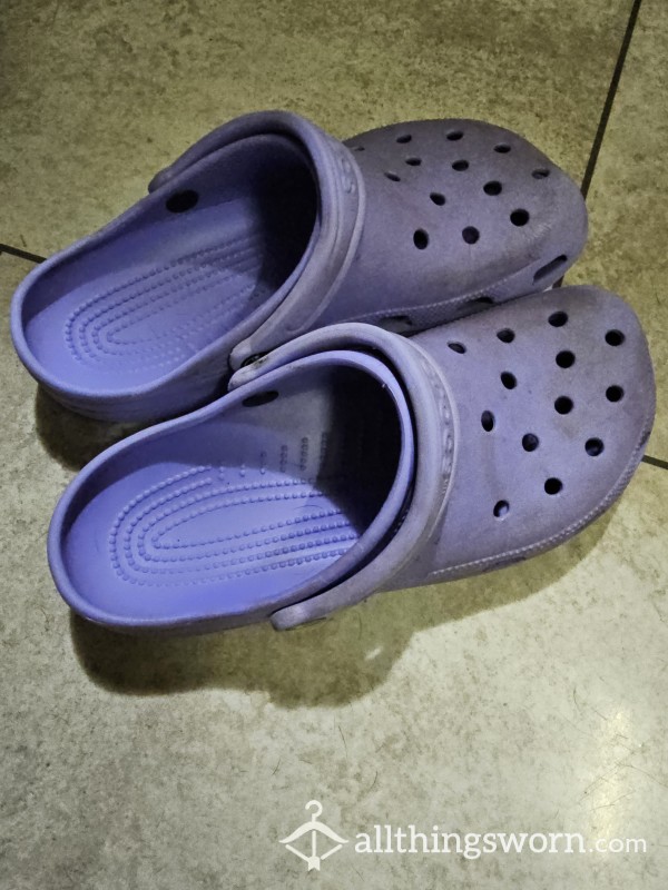 Dirty Purple Crocs