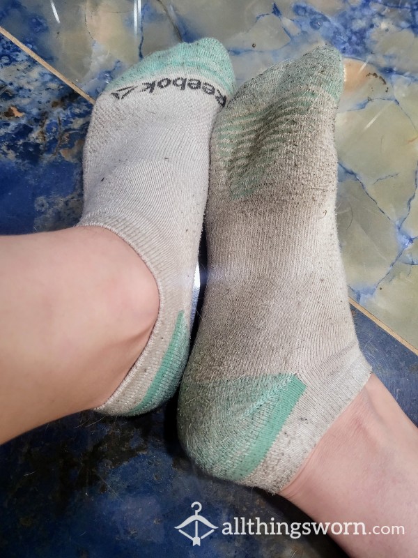 Dirty White Reebok Socks 😋🥵