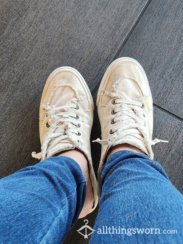Dirty Slip On Sneakers Worn All Summer
