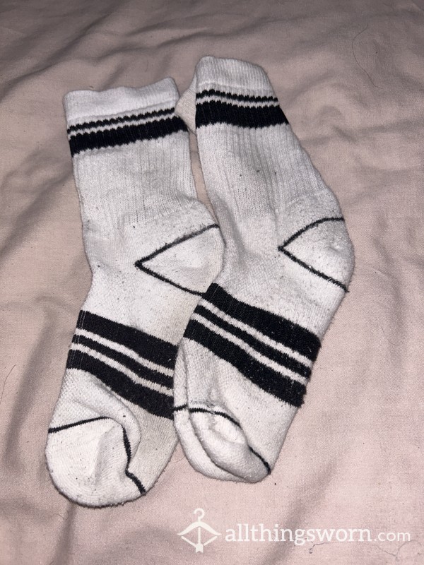 Dirty Smelly Black & White Socks