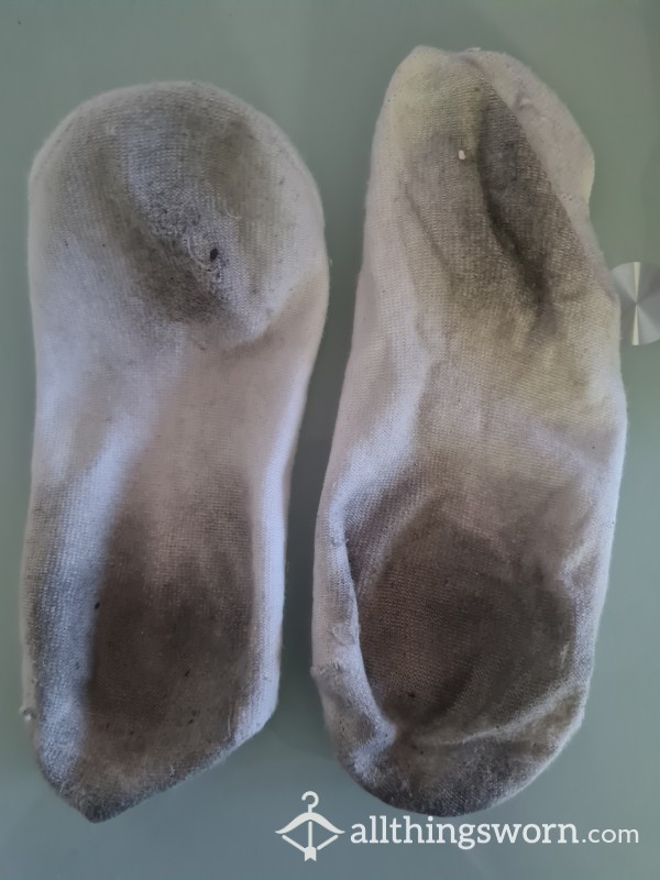Dirty Smelly White Socks