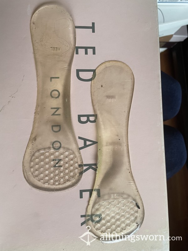 Dirty Sticky And Worn Gel Insole Pads