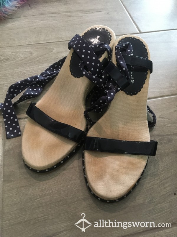 Dirty Toe Print Wedges + Free US Shipping