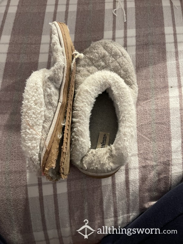 Dirty Torn Slippers